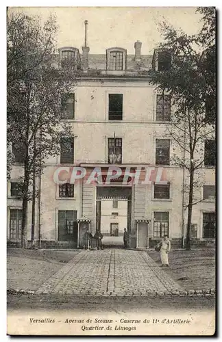 Versailles Cartes postales Avenue de Sceaux Caserne du 11eme d&#39artillerie Quartier de Limoges