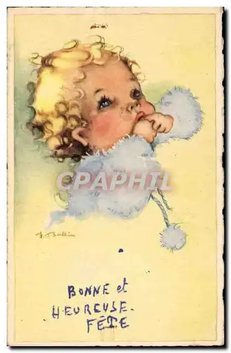 Cartes postales Fantaisie Bonne et heureuse annee (enfant)