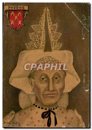 Cartes postales Poitou Femme