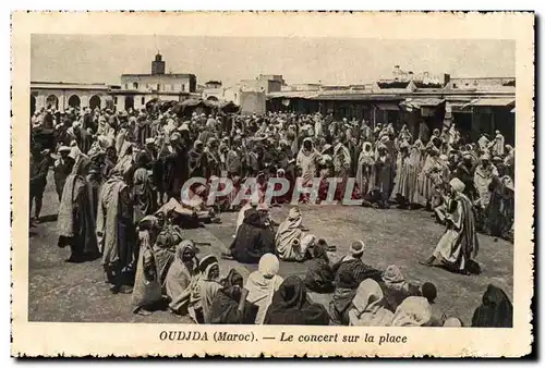 Maroc Oudjda Cartes postales Le concert sur la place