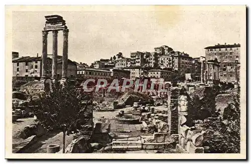 Italie Italie Roma Cartes postales Foro Ramanon on il templo di Castore e Polluce e la basilica Giulla