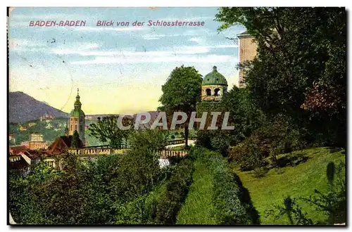 Allemagne Baden Baden Cartes postales Blick von der Schossterrasse
