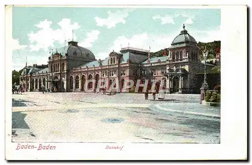 Allemagne Baden Baden Cartes postales Bahnhof Gare
