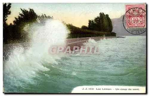 Suisse Lac Leman Cartes postales Un coup de vente