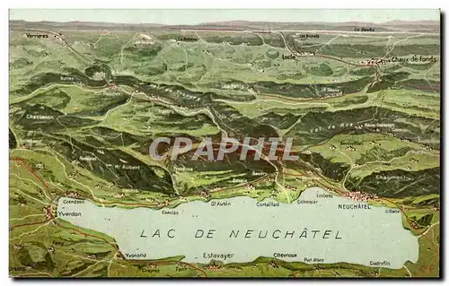 Suisse Cartes postales Lac de Neuchatel