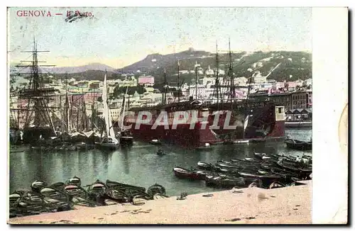 Italie Italia Genova Cartes postales Il Porto (bateau)