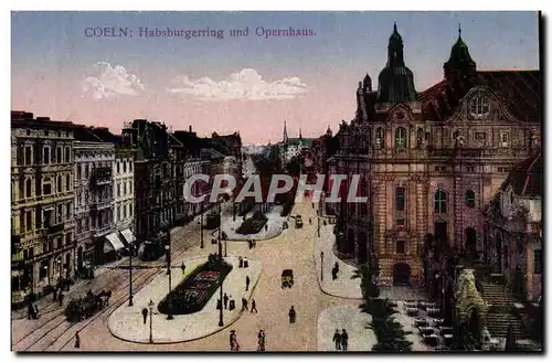 Allemagne Cartes postales Coeln Habsburgerring und Opernhaus