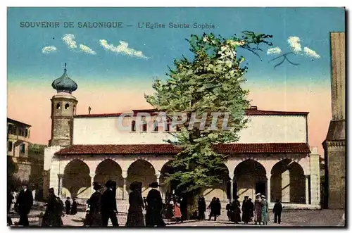 Grece Cartes postales Salonique L'eglise Sainte Sophie