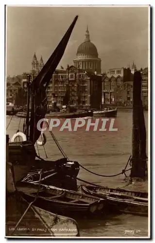 Grande Bretagne London Cartes postales St PAuls from Bankside