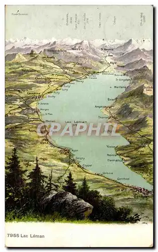 Suisse Cartes postales Lac Leman