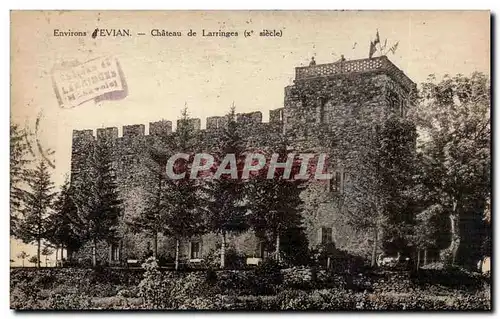 Evian les Bains Cartes postales Chateau de Larringes (10eme)