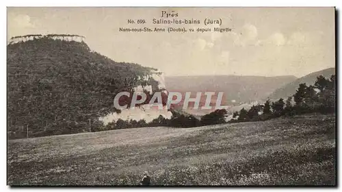 SAlins les Bains Cartes postales Nans ste Anne vu depuis Migette