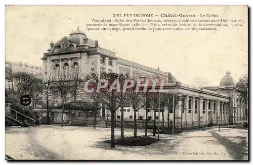 Puy de Dome Cartes postales Chatel Guyon Le casino