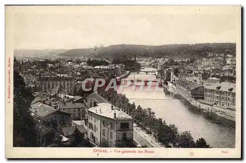 Epinal Cartes postales Vue generale des ponts