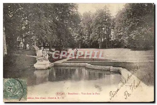 Essai Cartes postales Beaufosse Vu dans le parc