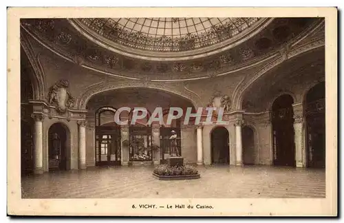 Vichy Cartes postales Le hall du casino