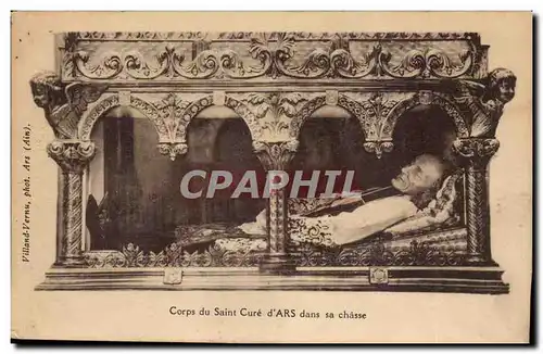 Cartes postales Corps du Sint Cure d'Ars dans sa chasse (religion)