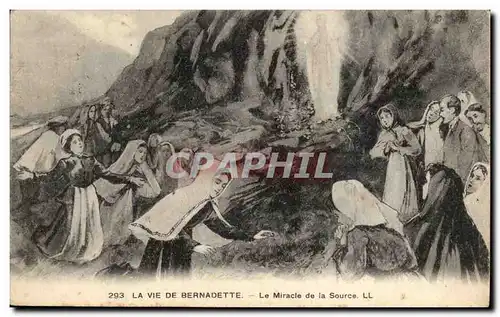 Ansichtskarte AK LA vie de Bernadette Le miracle de la source (Lourdes)