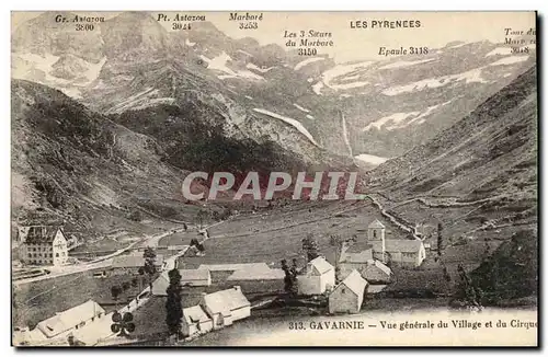 Gavarnie Cartes postales Vue generale du village et du cirque