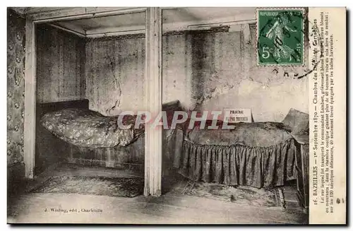 Bazeilles Cartes postales 1er septembre 1870 Chambre des dernieres cartouches Lambert Baviere allemagne