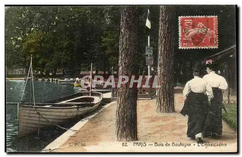 Paris (16eme) Ansichtskarte AK Bois de BOulogne L&#39embarcadere