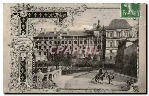 Blois Cartes postales Le chateau Facade Francois 1er