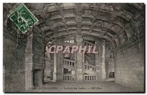 Cartes postales Chateau de Chambord La salle des gardes