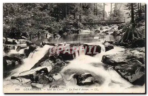 Gerardmer Ansichtskarte AK Saut des cuves Le pont d&#39amour