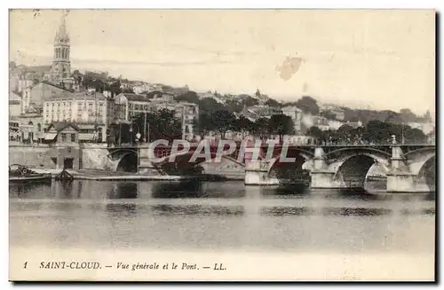 Saint Cloud Cartes postales Vue generale et le pont