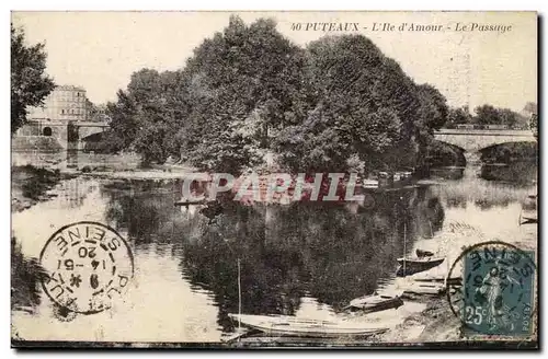 Puteaux Cartes postales L&#39ile d&#39amour Le passage