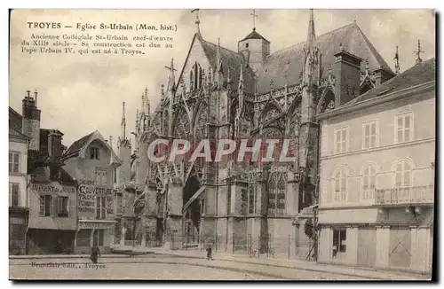 TRoyes Cartes postales Eglise St Martin ancienne collegiale Srt urbain