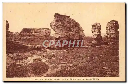 Royan Ansichtskarte AK Les rochers de Vallieres