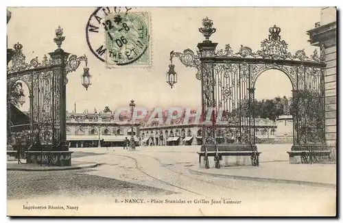 Nancy Cartes postales Place Stanislas et Grilles Jean Lamour