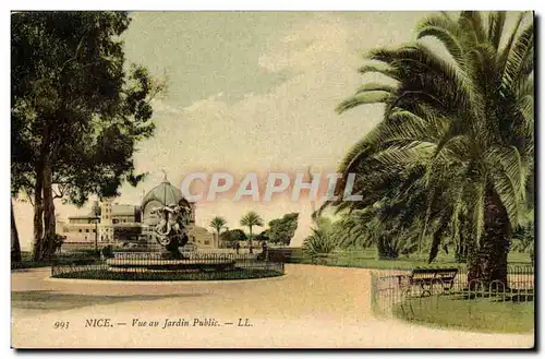 Nice Cartes postales Vue du jardin public