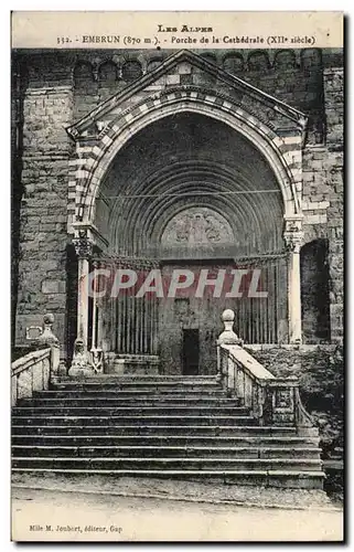 EMbrun Cartes postales Porche de la cathedrale