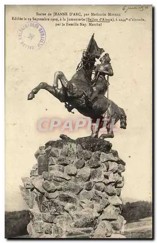 Cartes postales Statue de Jeanne d&#39arc par Mathurin Moreau Jumentiere par famille Nap Marchal