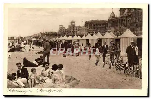 Pays Bas Schveningen Ansichtskarte AK Strandgezicht (plage beach)