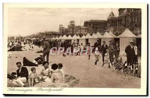 Pays Bas Schveningen Cartes postales Strandgezicht (plage beach)