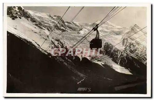 Chamonix Cartes postales Teleferique Plampraz le Brevent Vue sur le Mont Blanc