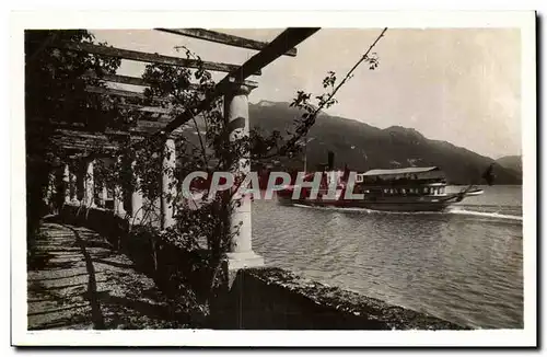 Environs d&#39annecy Talloires Cartes postales Le lac Vue de la Pergola (bateau)