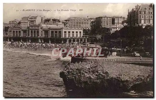 Biarritz Cartes postales la grande plage