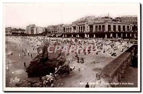 Biarritz Cartes postales Casino municipal et roche ronde