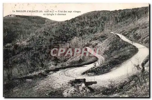 Le Ballon d'Alsace Cartes postales L'un des sept virages en epingle a cheveux