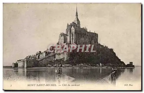 Mont Saint Michel Ansichtskarte AK Cote du Nord st (pecheurs)