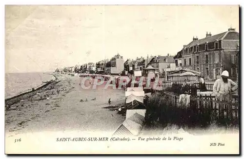 Saint Aubin Cartes postales Vue generale de la plage