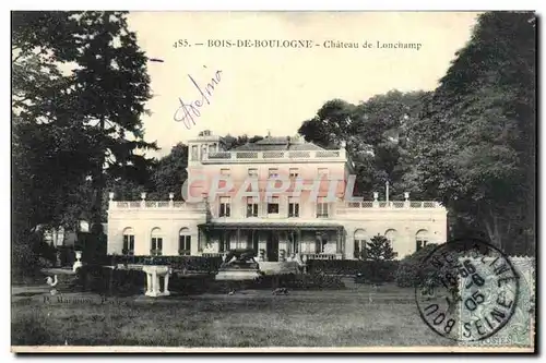 Paris (16eme) Ansichtskarte AK Bois de Boulogne Chateau de Longchamp