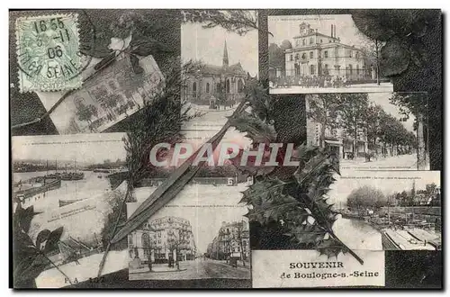 Cartes postales Souvenir de Boulogne sur Seine