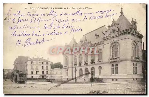 Boulogne sur Seine Cartes postales la salle des fetes