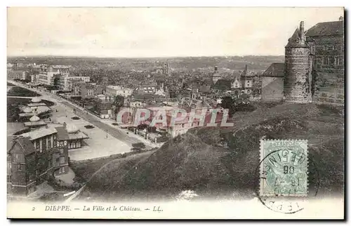 Dieppe Cartes postales La ville et la chateau