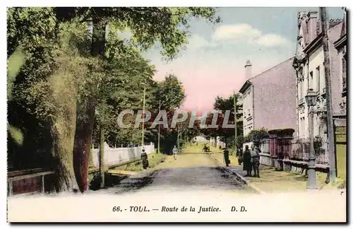 Toul Cartes postales Route de la justice